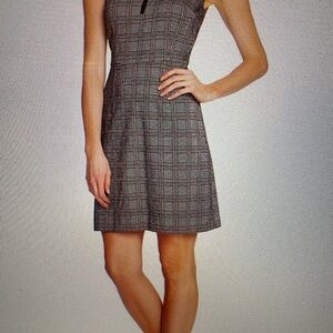 CeCe Gray Plaid Mini Dress